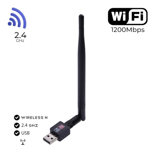 Get tangled Shaded passage Antena Wi-fi Adaptador Wireless 1200mb/s Usb Pc Notebook | MercadoLivre