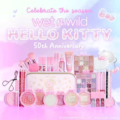 Wet N Wild Hello Kitty - Juego De Rímel Con Purpurina Y Riza