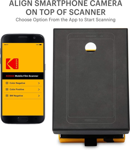 Kodak Escáner Móvil De Película Con Aplicación Para Teléfono Color Negro