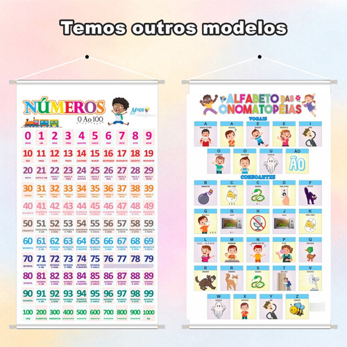 Painel Banner Alfabetização Silabas Complexas Silabário