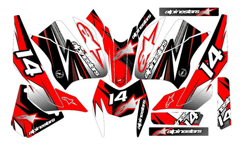 Stickers Para Moto Rt200 Mod-03