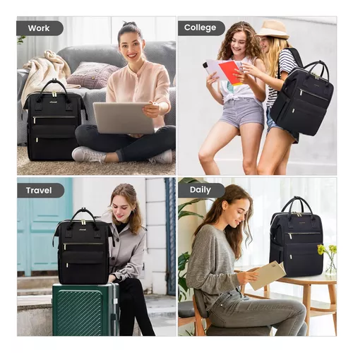 LOVEVOOK Mochila para computadora portátil para mujer, mochila para trabajo  de viaje, bolsa de computadora para enfermera, profesora, bolsa de libros