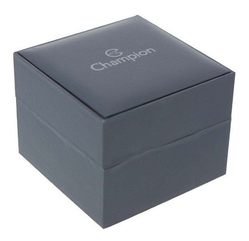 Relógio Champion Feminino Couro Marrom + Colar E Brincos
