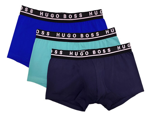 Boxers Trunk Hugo Boss 3 Pack De Algodón Flexible Originales