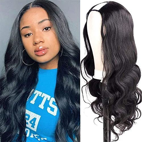 Amella Hair U Part Wig Body Wave Wigs 20inch Lbyxu