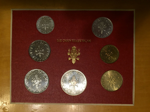Vat-s01 Vaticano Set Oficial Mint Unc-bu 1978 Plata Ayff