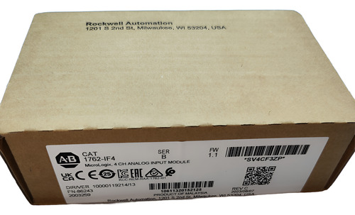 Allen Bradley 1762-if4 Micrologix Module 4channel Analog