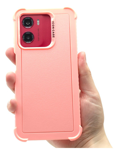 Funda Case 3 En 1 Para Moto G05 Protector 360 Uso Rudo Duro Rosa Moto G05