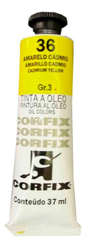 Tinta Oleo Corfix G3 36 Amarelo Cadmio 37ml