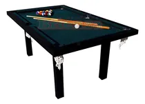 Comprar Mesa de Pool Deportes Brienza Semiprofesional 1.85m x 1.1m x 0.8m color negro, paño verde y redes color blanco