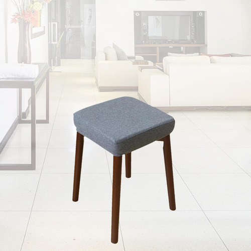 Taburete De Tocador Elástico Funda De Asiento Funda Gris B