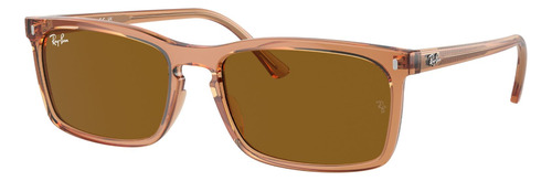 Lentes De Sol Marrón Transparente Ray-ban Rb4435676433
