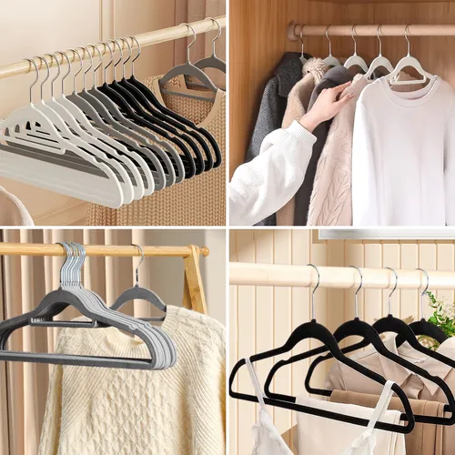 Colgadores de ropa terciopelo hotsell