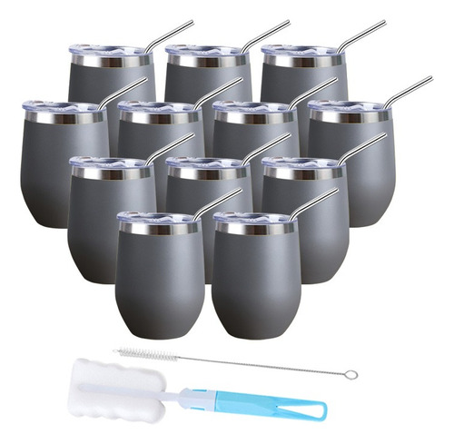 15 Colores Mezclados 12 Oz Tazas Aislantes De Acero Inoxidab Gris Corazones