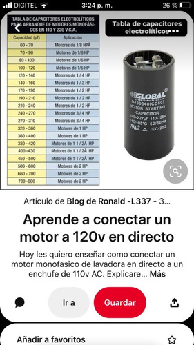 Imagen 7 de 7 de Capacitores De Arranque En 110v