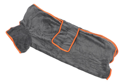 Toalla Portátil Para Perros, Color Gris, Totalmente Envuelta