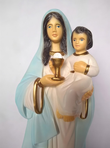 Imagem De Nossa Senhora Do Santissimo Sacramento 30 Cm Cor Pintura A Mão