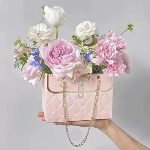 4 Picaja De Regalo De Papel Flor, Ramo De Bolsas De Flores