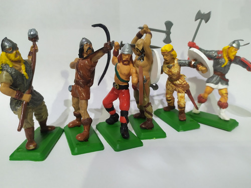 6 Figuras Soldados Vikingos Soldaditos De Juguete La Plata