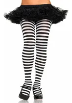 Comprar Pantimedia Media Rayada Disfraz Hallowen Lolita Rojo Negro 