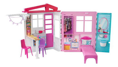 Casa De Muñecas De Juguete Barbie Amueblada