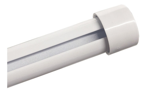 Kit Varão Duplo Deslizante Wave 28mm/19mm 1,60m Alumínio Cor Branco