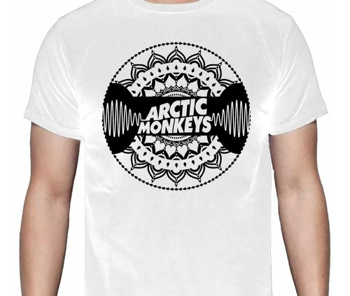 Arctic Monkeys - Logo Mandala - Blanca - Rock - Polera- Cyco