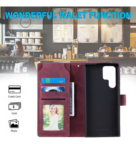 Funda Multifuncional Con Hebilla Magnética Para La Serie Samsung S25, Estilo Cartera, Soporte Para Teléfono, Elegante Y Práctica