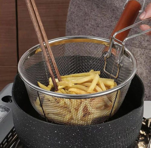 Xyx1 Colador Escurridor Canasta Multiusos Alimentos Freidora