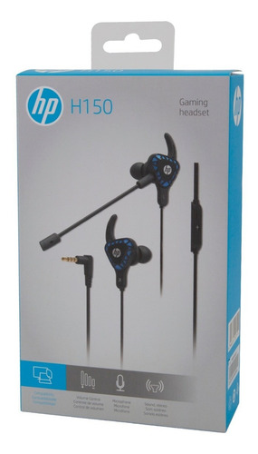 Imagen 3 de 3 de Audifono Gamer Hp H150 negro
