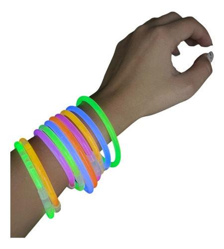 45 Pulsera Neon Cyalume Fiesta Glow Batucada