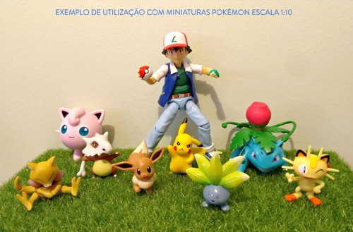 Imagem 6 de 7 de Grama Sintética Tapete 15 X 15 Cm - Action Figures Dioramas