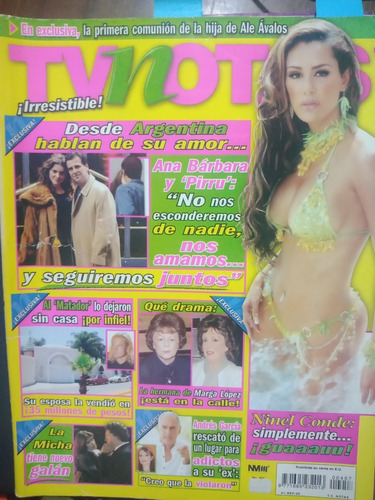 Paulina Rubio, Ana Barbara En Revista Tvnotas Carmen Salinas