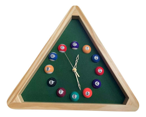 Reloj De Pared Estilo Billar, Diseño Único Para Tu Hogar