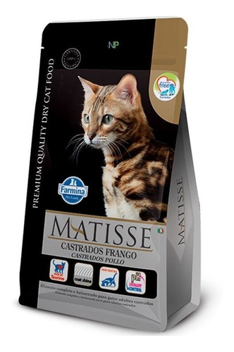 Alimento Gatos Adultos Castrados Matisse Pollo 7,5kg. Np
