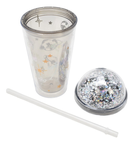 Vaso Plastico Tapa Con Adorno Y Popote Astronauta Sm22hat230