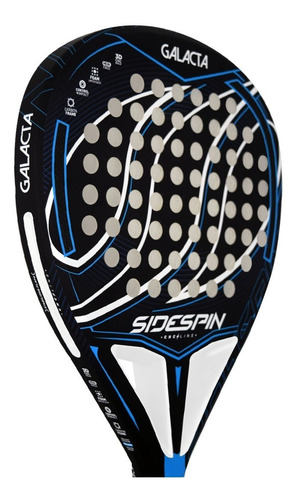 Imagen 4 de 5 de Paleta Padel Side Spin Galacta Foam Marco Carbono
