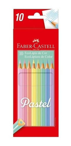 Set 10 Lápices De Colores Faber Castell Ecolápices Pastel