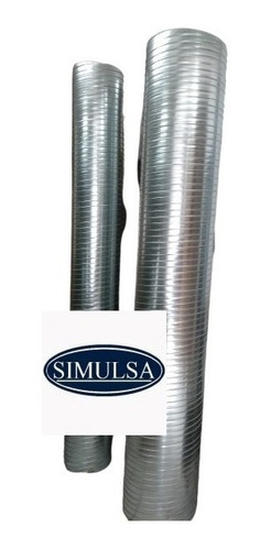 Espiroducto Redondo Reforzado De 8 Pulg X 2.44 M / Simulsa