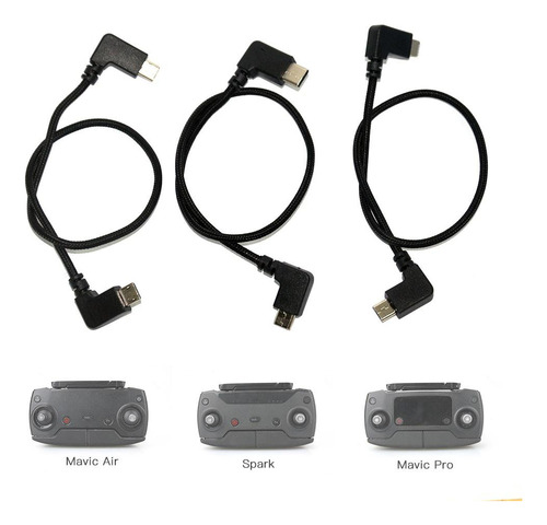 5 Cable De Fecha Micro Usb A Micro Usb Trenzado De 5 Piezas
