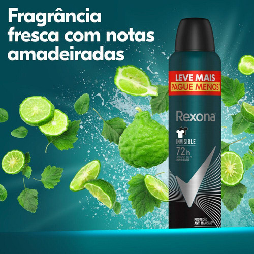 Kit 12 Desodorante Anti Rexona Antibact+invisible 72hr 250ml