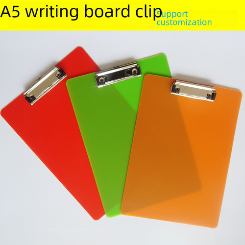 Clip Mariposa Horizontal Amarillo A5 15x22.3cm Mini Azul