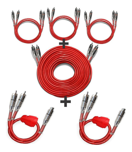Kit Cabo Rca Stetsom Crossover 1x 5 Mt + 3x 1 Mt + 2x Y 1f2m