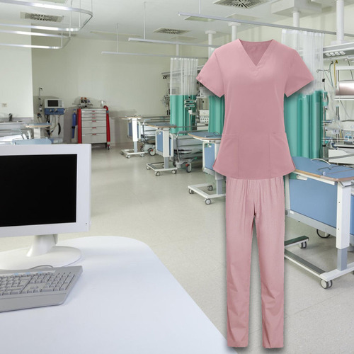 Conjunto De Uniformes De Enfermería Transpirables Para Mujer