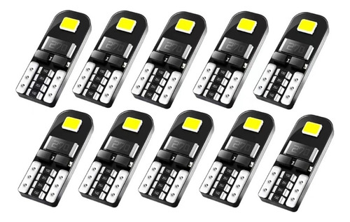 X10 Ampolletas Luz Led Cola De Pescado T10 Blanco Frio