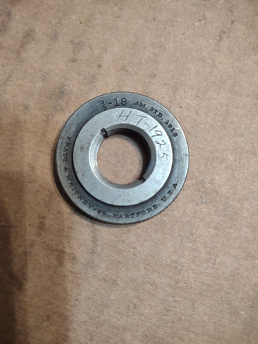 Pratt & Whitney 3/8 18 Nptf Pipe Thread Ring Gage .375 . Jjc