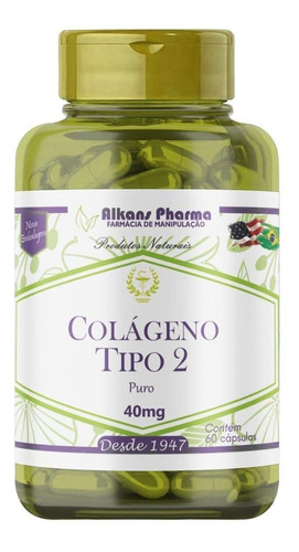 Colágeno Tipo 2 40mg 60 Cápsulas