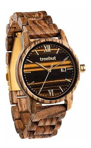 Reloj De Ra - Men's Ebony Wooden Watch With All Ebony Wood S