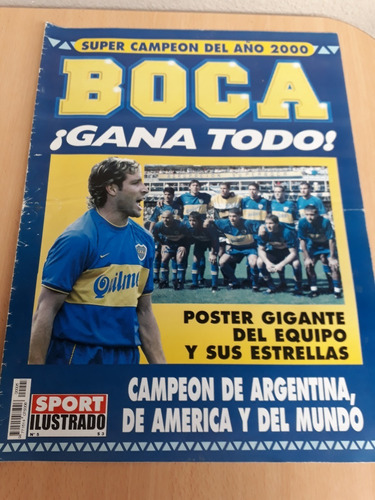 Reviposter Boca Super Campeon Año 2000 Sport Ilustrado N°5