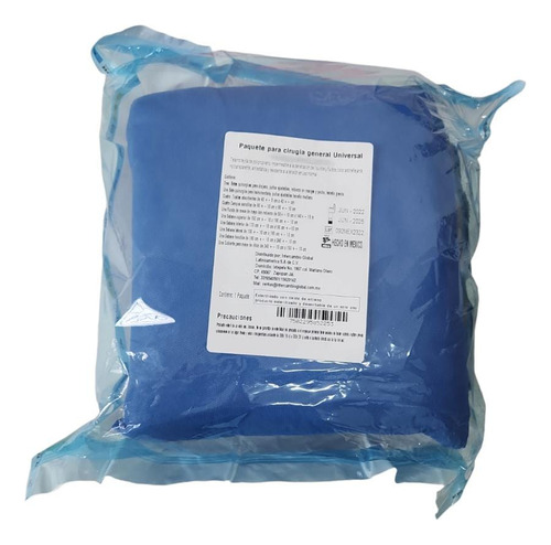 20 Paquetes Desechables Esteriles De Cirugia Universal Azul Lisa Universal